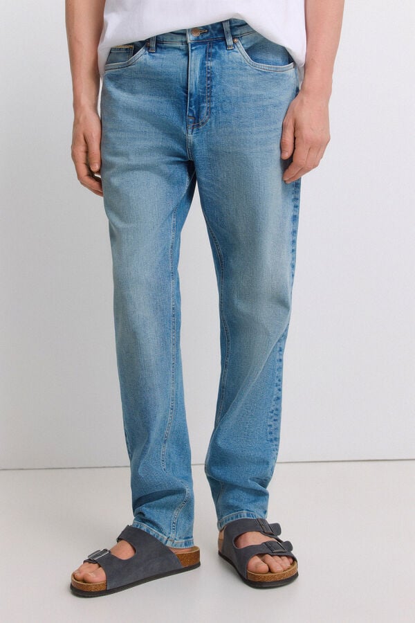 Springfield Overtinted slim fit jeans blue