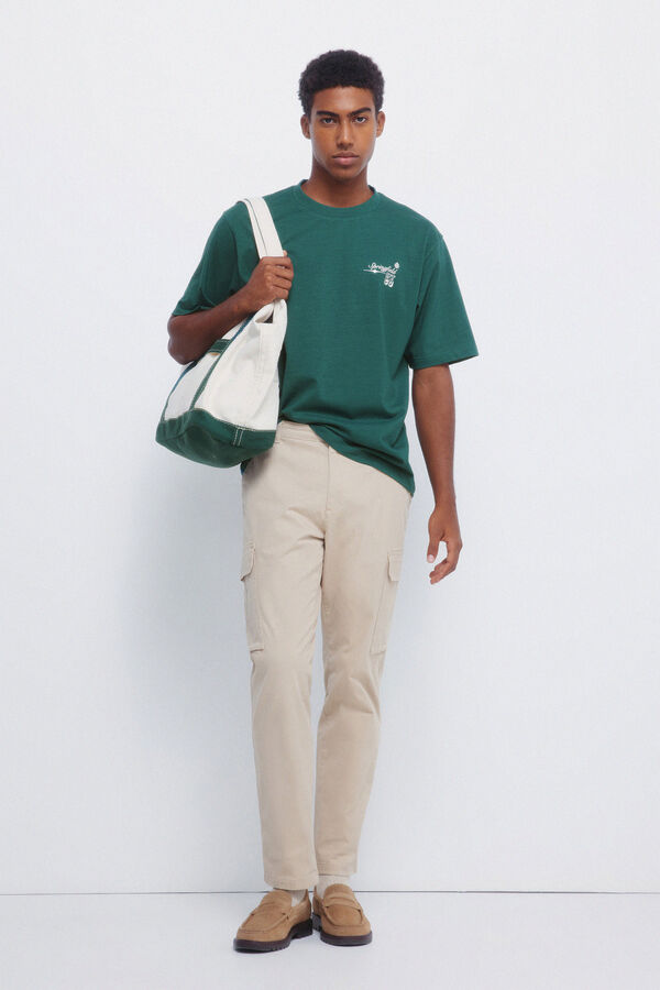 Springfield Springfield collage T-shirt green