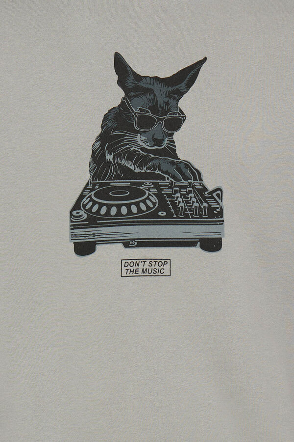 Blend Sweatshirt com gola redonda cinzento