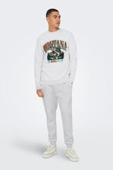 Only & Sons Pantal&oacute;n largo de ch&aacute;ndal gris