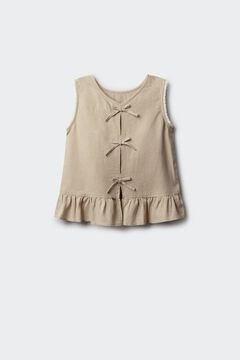 Springfield Kids Top de lino con lazos ni&ntilde;a
