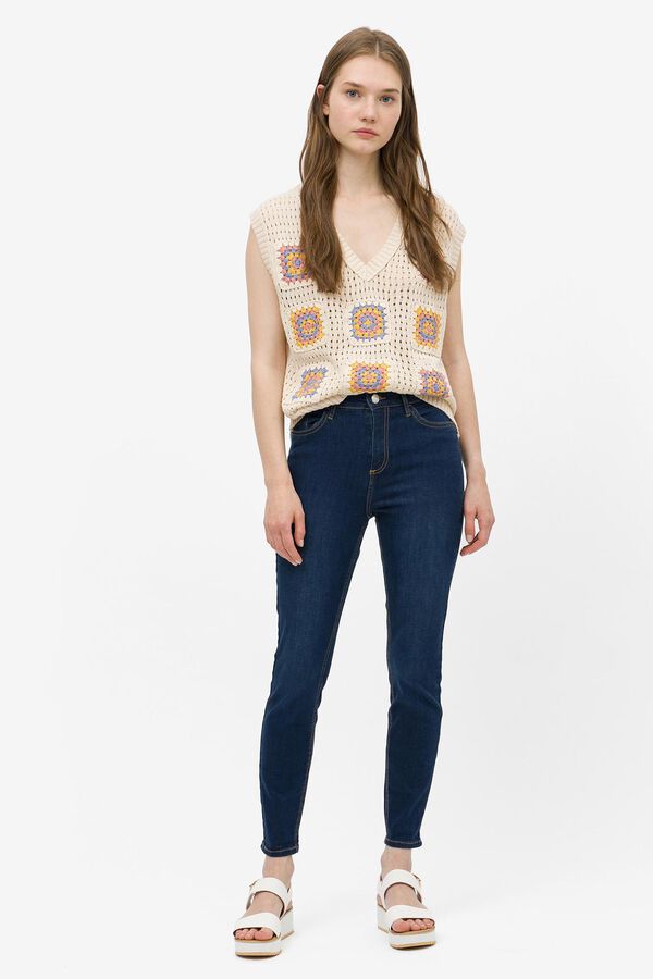 Springfield Lauren High Rise Skinny Jeans bluish