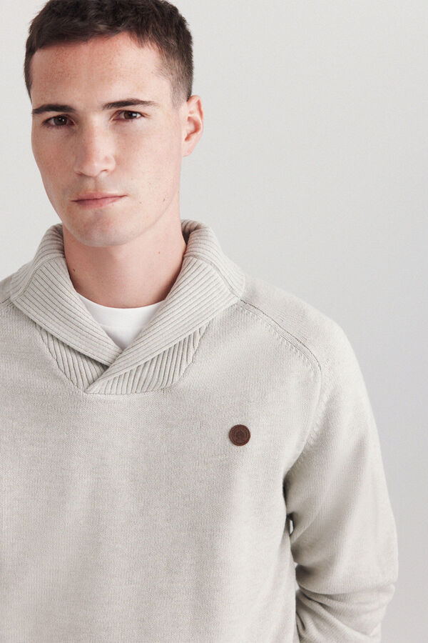 Springfield Soft smoking neck jumper nude