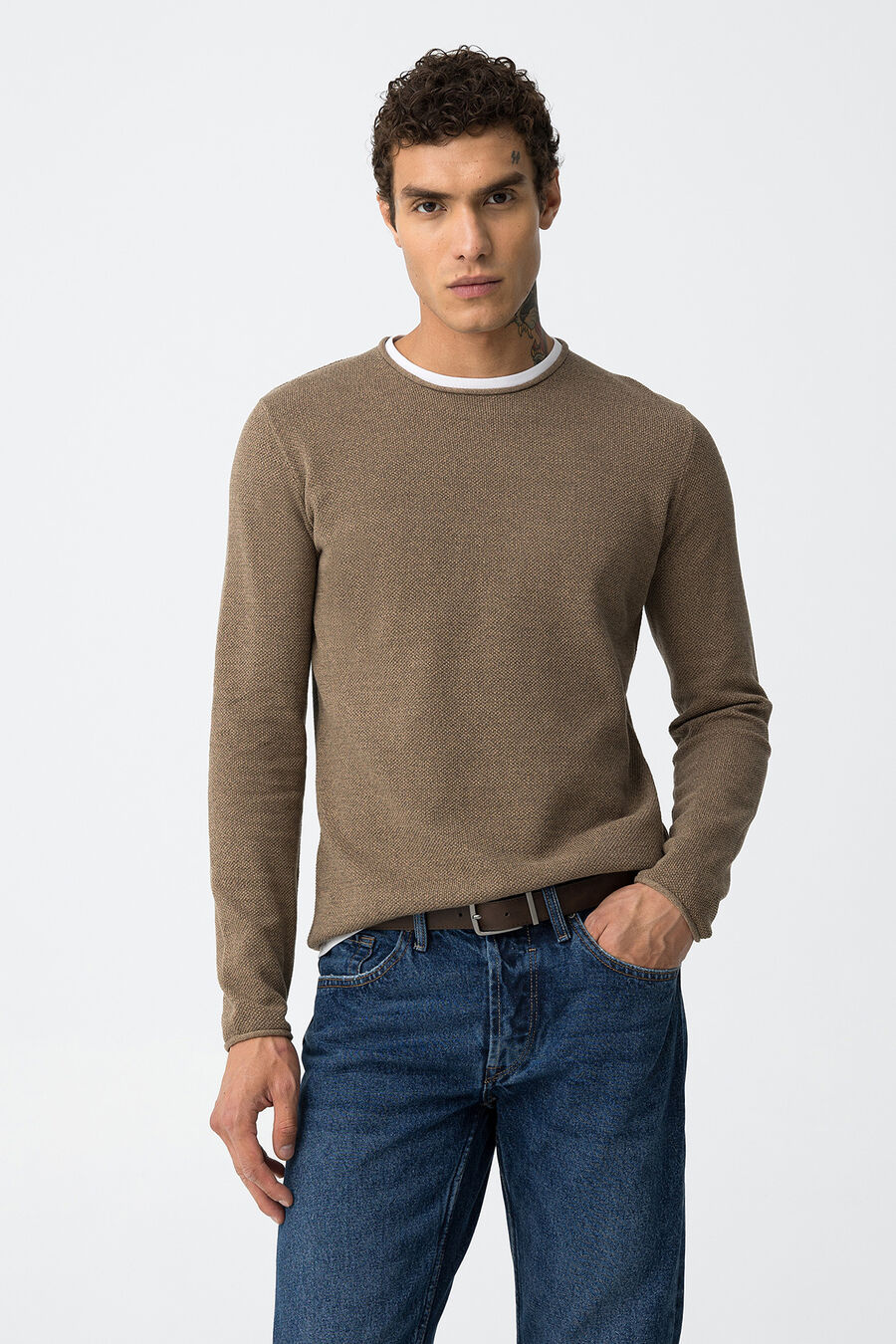 Jersey Combinado De Algodón