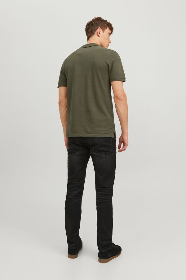 Jack & Jones Piqu&eacute; slim fit polo shirt green
