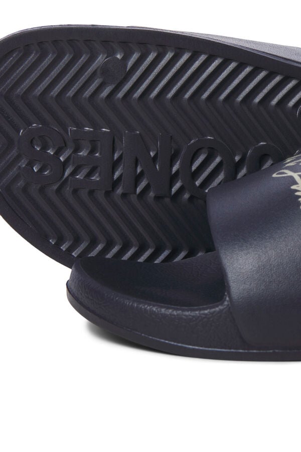 Jack & Jones Logo slide sandals black