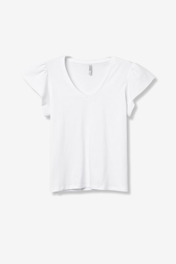 Tiffosi Casual short-sleeved T-shirt blanc