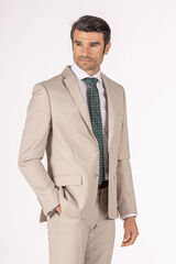 Celopman Chaqueta de Traje Beige blanco