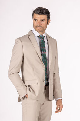 Chaqueta de Traje Beige