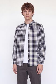 JJ REBEL Regular geschnittenes Hemd aus Baumwolle Blau