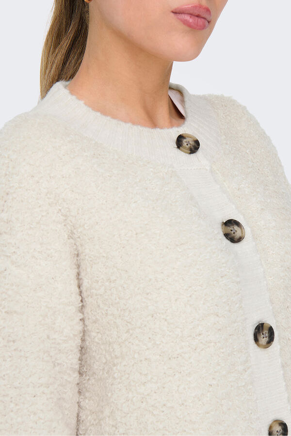 JDY buttons fastening cardigan grey