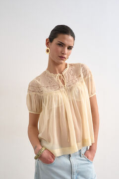 Topshop Blusa semitransparente