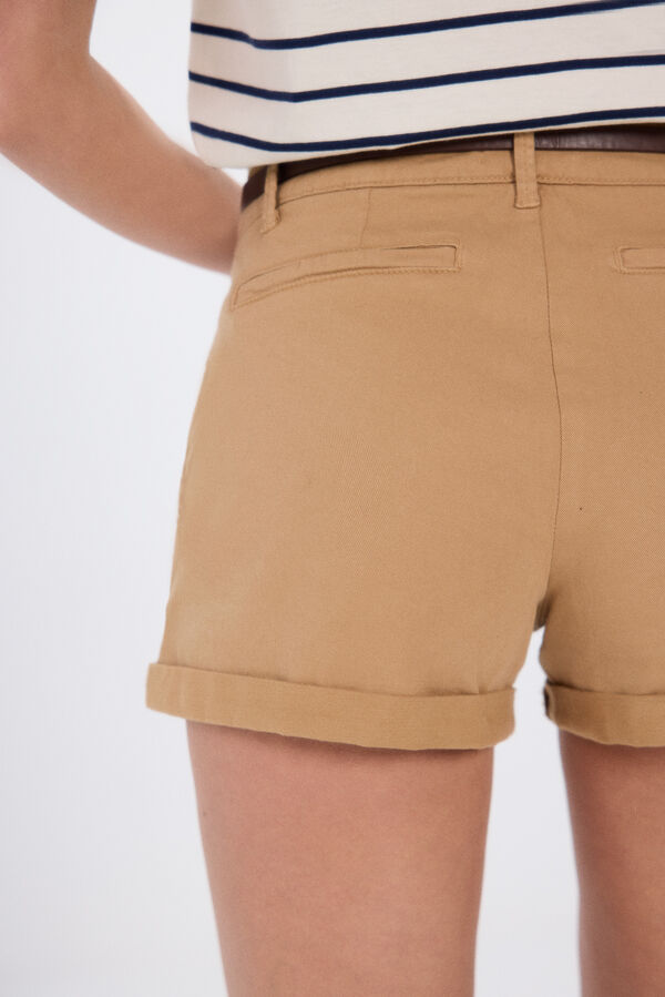 Springfield Cotton chino shorts brown