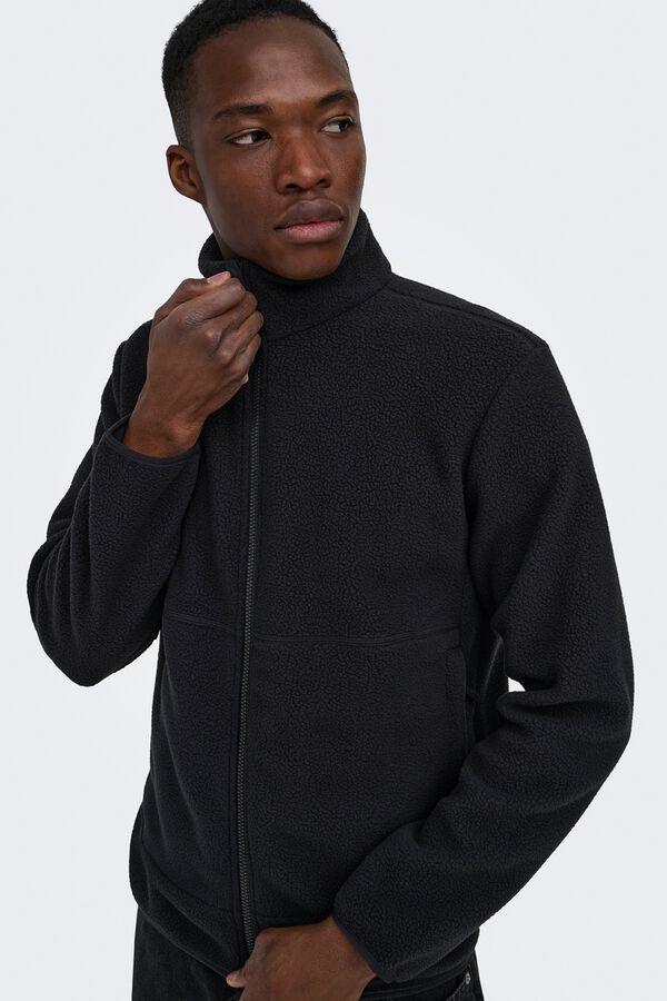 Only & Sons Teddy sports jacket black