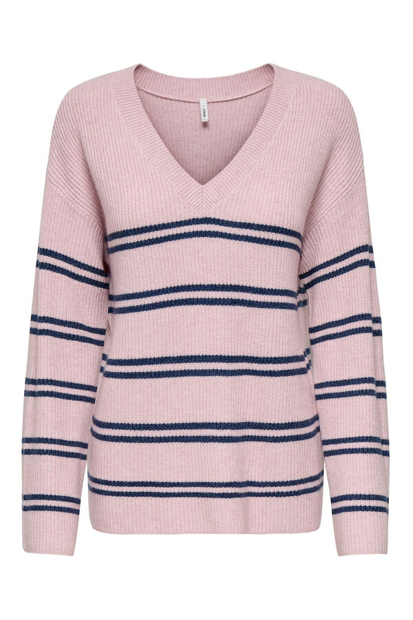 Only Jersey de rayas rosa