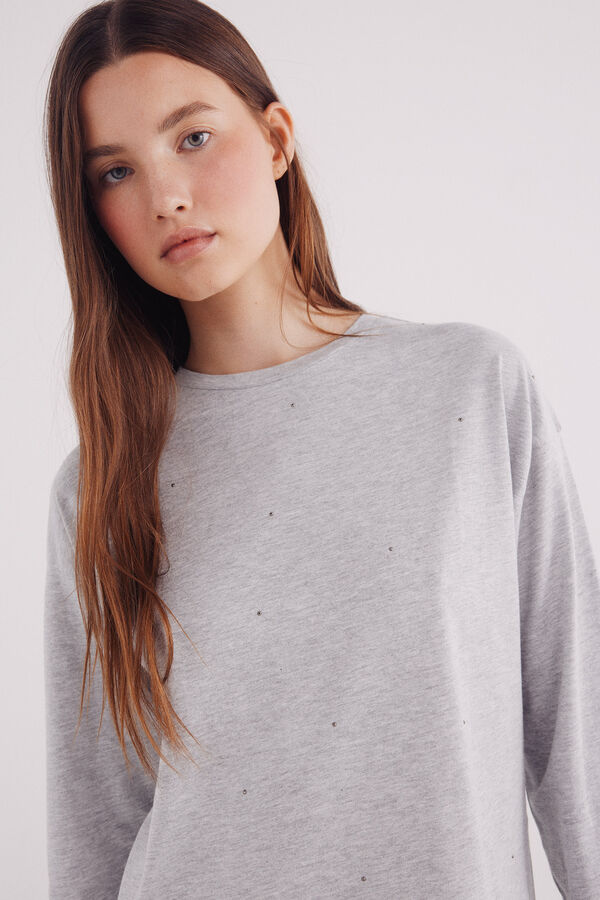 Springfield Studded T-shirt grey