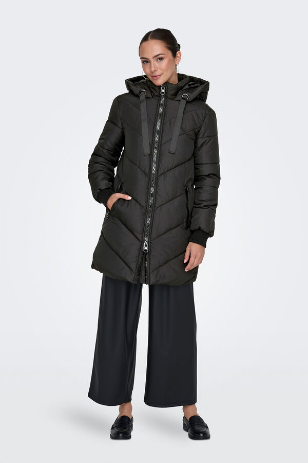 JDY Puffer coat black