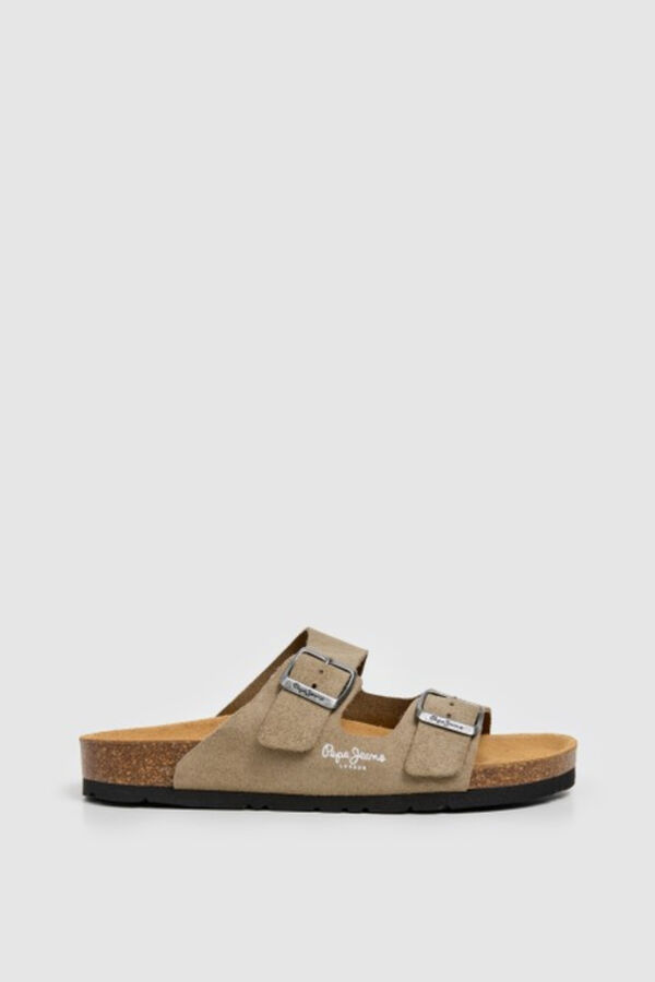 Pepe Jeans Sandalias anat&oacute;micas con hebillas nude