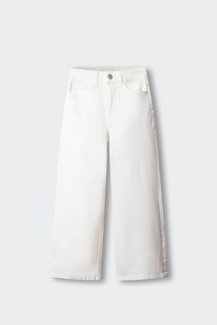 Springfield Kids Dečije osnovne &scaron;iroke teksas pantalone Bež