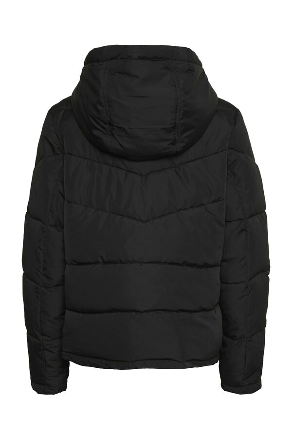 Noisy May Short puffer coat black