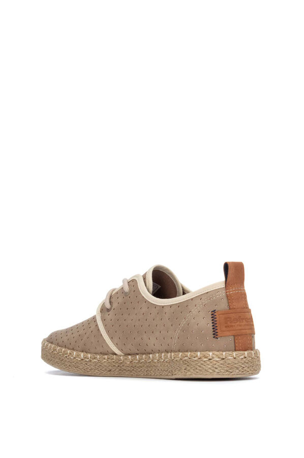 Refresh Zapatos Yute con cordones beige