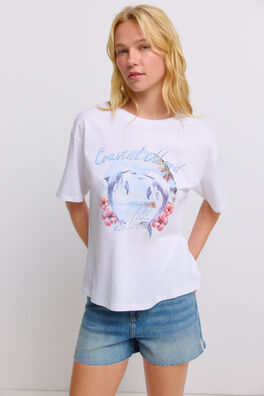 Camiseta manga corta estampada