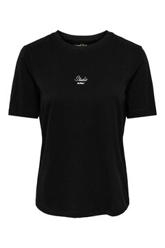 Only T-shirt de manga curta preto