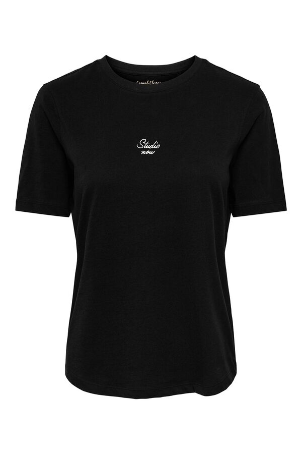 Only T-shirt de manga curta preto