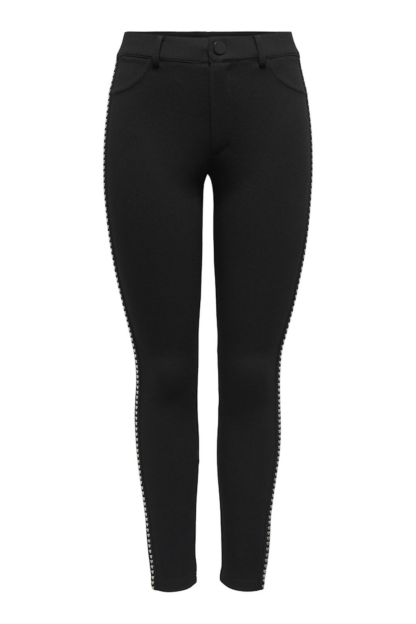 Only Leggings mit seitlichen Nieten