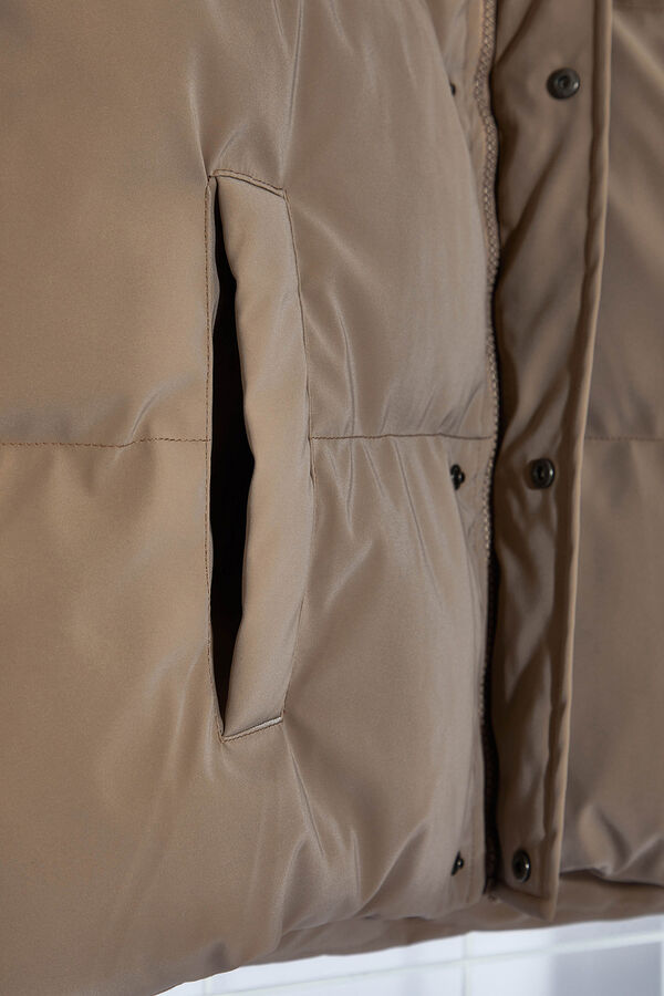 Trendyol Classic wool blend coat nude
