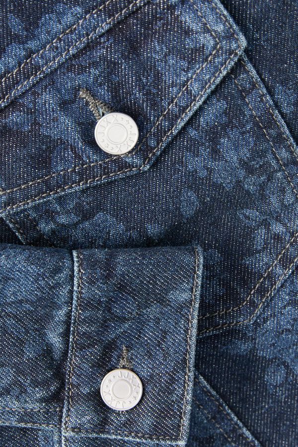Jack & Jones Printed denim jacket blue