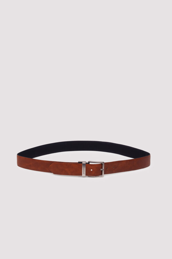 Springfield Microperforated reversible belt black