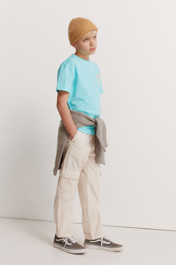 Springfield Kids Dečija majica kratkih rukava za plažu Crna