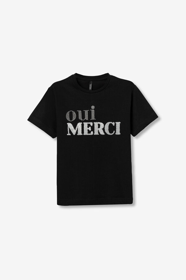 Tiffosi T-shirt com Aplica&ccedil;&otilde;es preto
