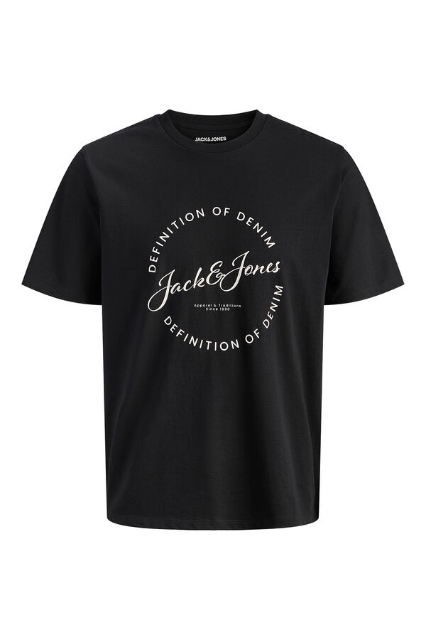 Jack & Jones Cotton short sleeve T-shirt black
