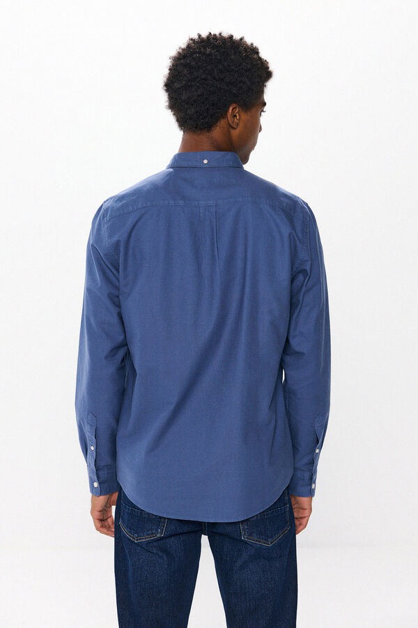 Springfield garment dye oxford shirt blue