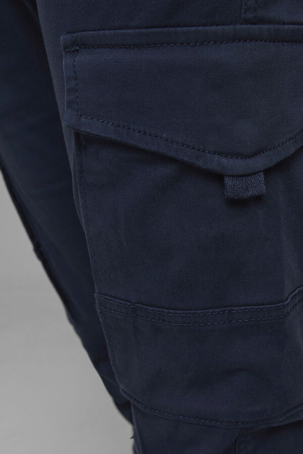 Jack & Jones Pantal&oacute;n cargo regular azul