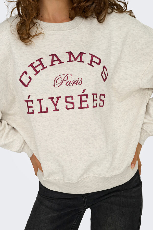 JDY Round neck sweatshirt grey