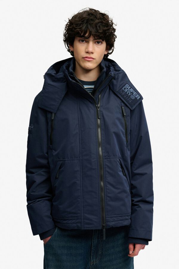 Superdry Hooded windbreaker jacket blue