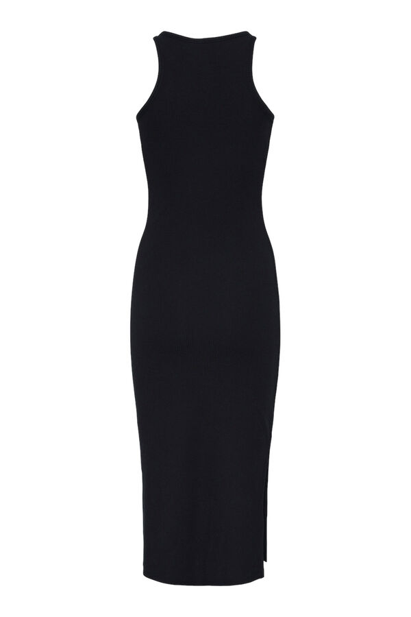 Pieces Vestido ajustado de tirantes negro