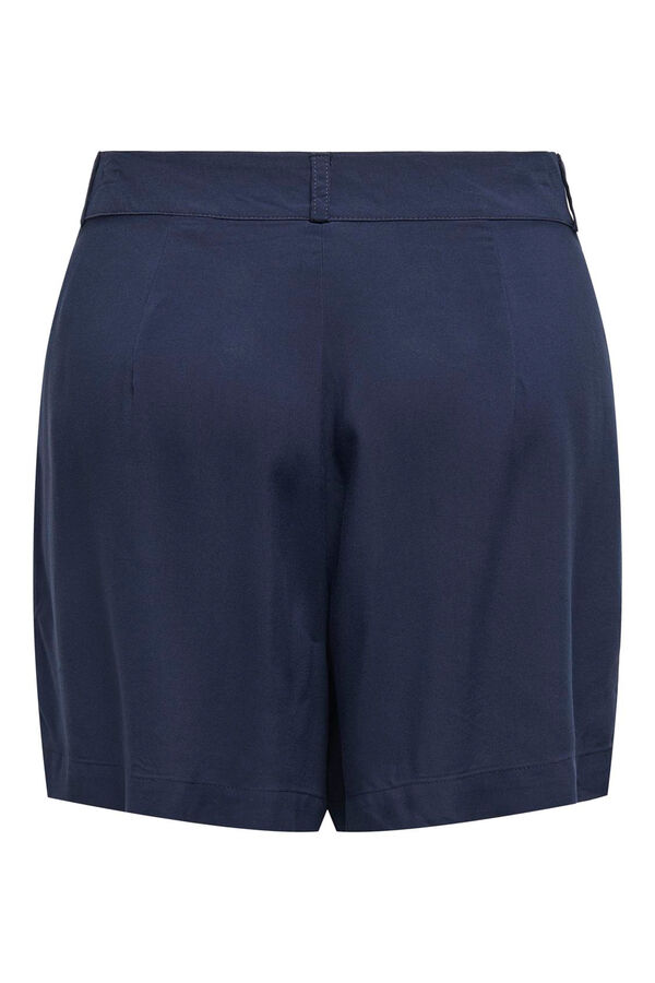 Springfield Denim shorts with darts plava