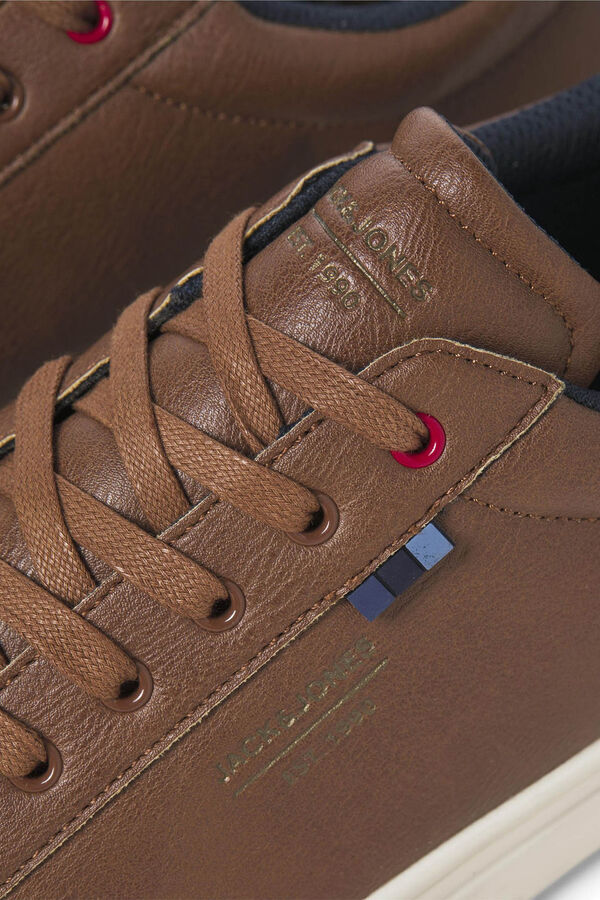 Jack & Jones Faux leather sneakers nude