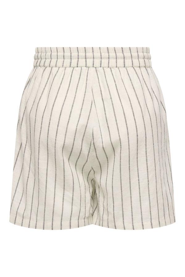 Only Gestreifte Shorts Naturwei&szlig;