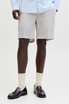 Jack & Jones Linen regular fit chino Bermuda shorts