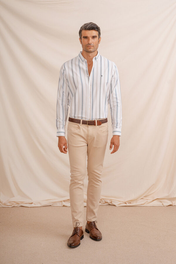 Celopman Camisa Oxford azul