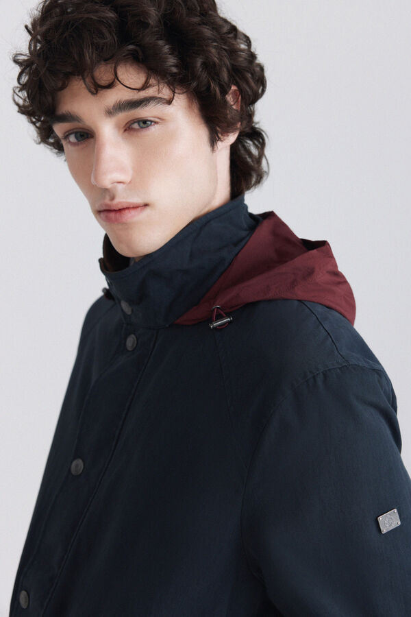 Springfield Short lightweight parka blue