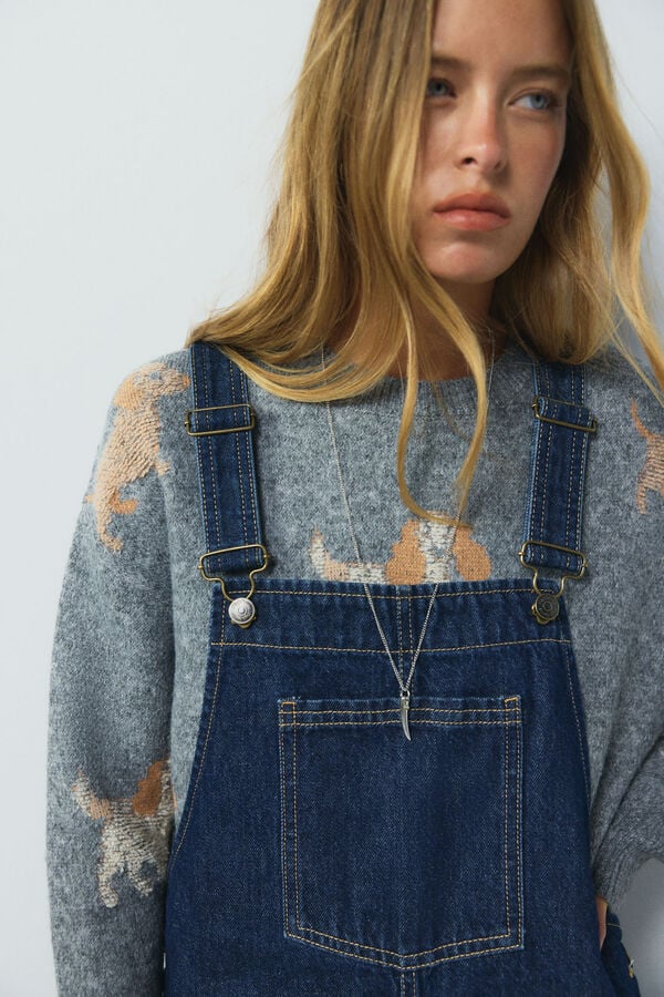 High Spirits Valentine Pinafore blue