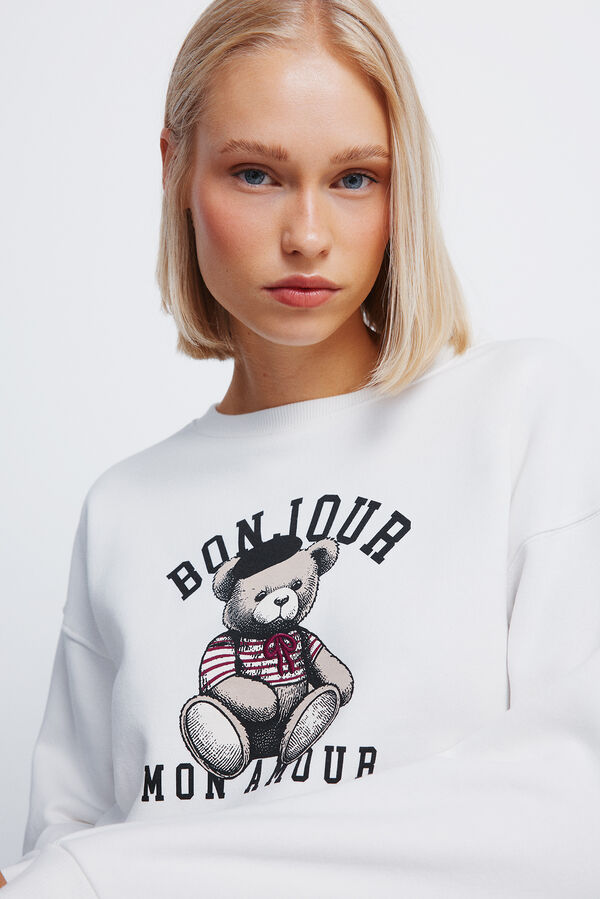 Springfield "Bonjour mon amour" sweatshirt brown