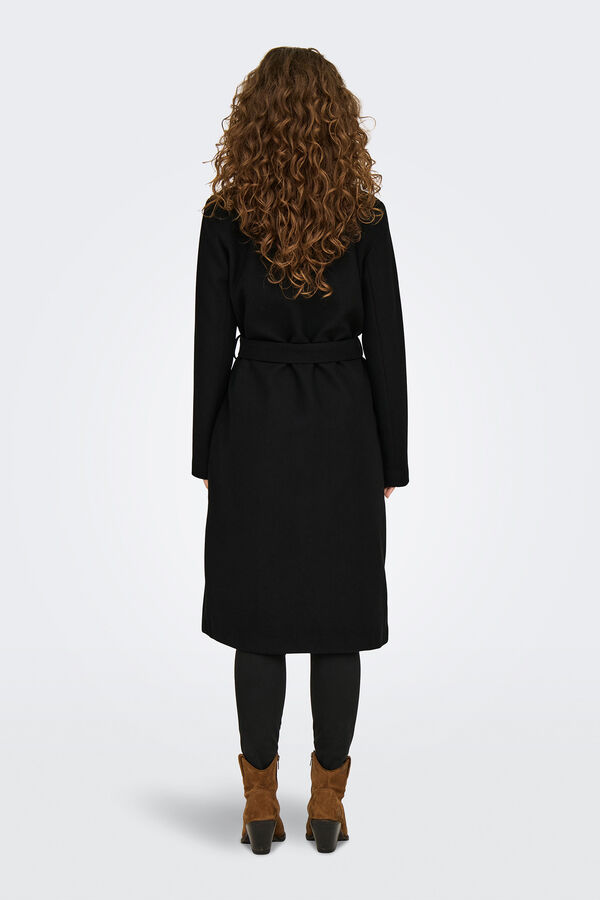 Only Long cloth coat black