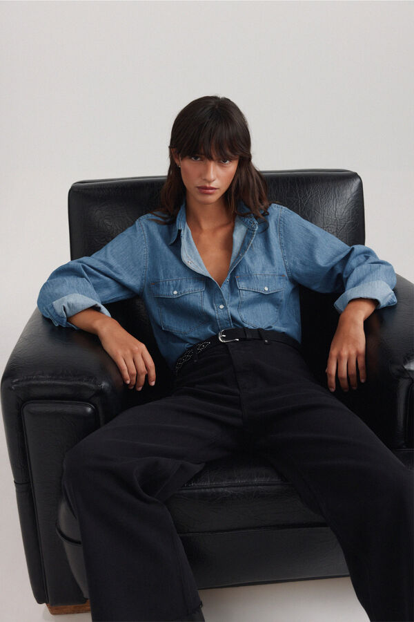 Springfield Sailor high-waisted jeans black